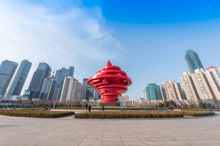 青岛五四广场标志性景观