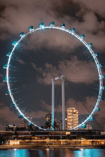 伦敦眼夜景璀璨夺目