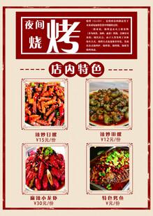 麻辣鲜香的私房烧烤菜单