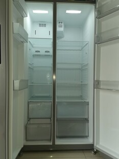 双门透明玻璃家用冰箱