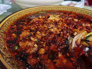 麻辣鲜香的诱人水煮肉片