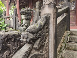 古建石兽尽显中式雕刻之美