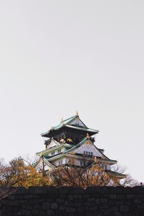 日本传统城堡建筑风景