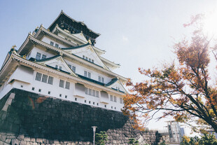 大阪城建筑风景图
