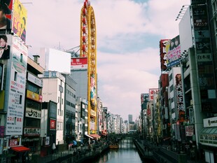 大阪道顿堀繁华街景色