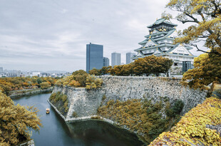 大阪城公园河畔美景