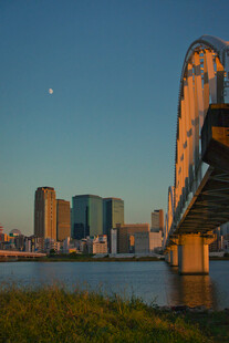 城市桥梁夜景风光