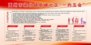 社区一约五会宣传海报
