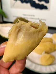 美味榴莲果肉特写