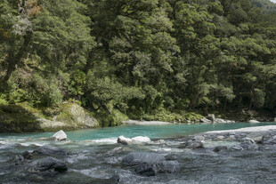 山间碧流