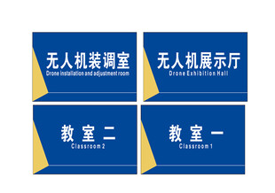 无人机相关科室指示牌