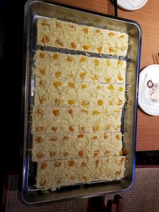 烤盘上的美味烘焙面糊