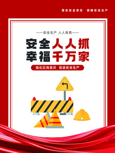 安全人人抓宣传海报