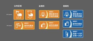 卫生间指示牌
