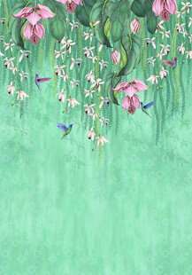 梦幻花卉垂挂美景