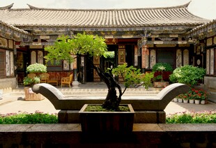 中式庭院景观雅致一角