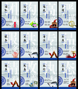 企业文化展板十二块