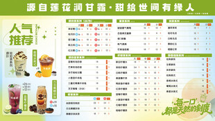 奶茶菜单 
