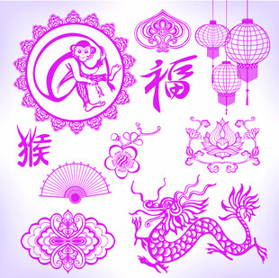 中式传统吉祥图案集合