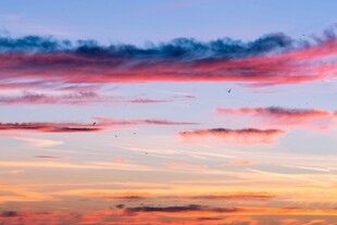 绚丽晚霞天空