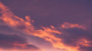 绚丽晚霞天空
