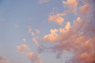 夕阳下的绚烂云彩