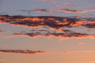 夕阳下的绚烂云彩