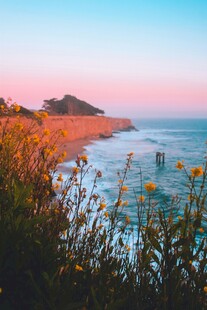 海边黄昏美景