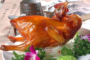 美味烤鸡摆盘精致诱人