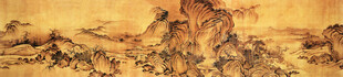 秋山萧寺图