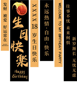 18岁生日挂饰  