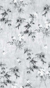 水墨花卉纹理图案