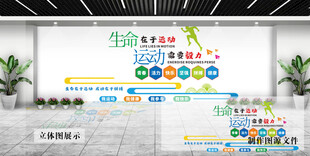 企业多彩文化墙展示