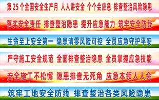 安全月 横幅