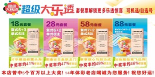 超级大乐透彩票宣传海报