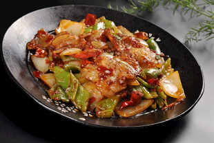 美味干锅五花肉