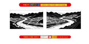 贵州茅台镇酒厂矢量图