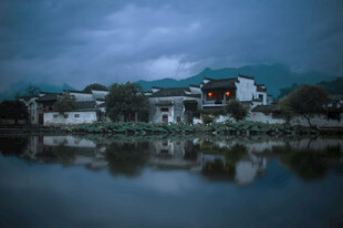 水墨江南静谧水乡景致