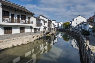 江南水乡古巷小河美景