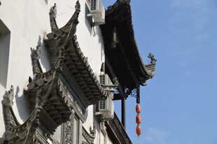 中式古建筑屋檐装饰细节