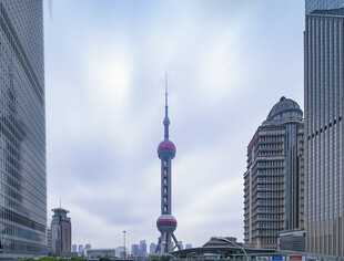 上海外滩东方明珠城市景观