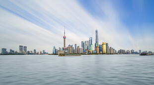 上海外滩城市天际线景观