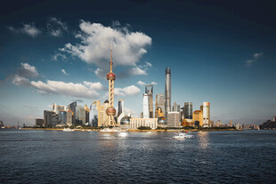 上海外滩城市天际线美景