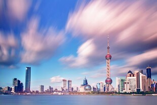 上海外滩城市天际线美景