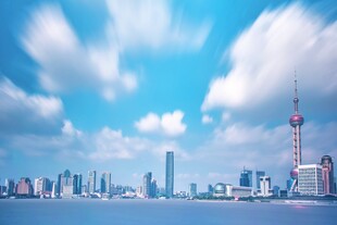 上海外滩城市天际线美景