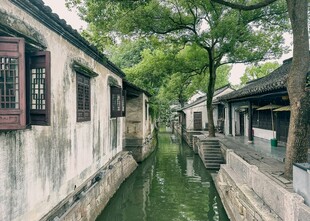 江南水乡古巷清幽景致