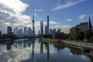 上海外滩城市天际线美景