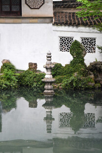 中式园林水景静谧雅致
