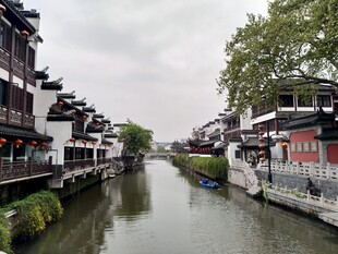 江南水乡古河道风景