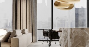 现代简约风客厅室内景致